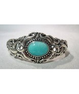 Carolyn Pollack Relios Sterling Silver Turquoise Bracelet K1293 - £115.73 GBP