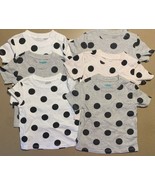 Lot of 6 Baby Shirts, 6M 6 Months, Polka Dots Design, NEW NWOT - $10.00