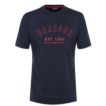 Barbour Men&#39;s Calvert Cotton/Modal Sleep T-Shirt in Navy-XL - £16.98 GBP