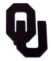 university of oklahoma sooners black OU logo chrome car auto emblem usa made - £23.69 GBP