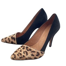 Madewell Women&#39;s The Mira Pump Suede Leopard Print Stiletto Heel Shoes 6 - $64.56