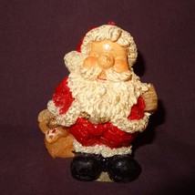 Santa Claus Toy Bag Candle Un-Burned 4&quot; 1999  Artmark  - £7.74 GBP