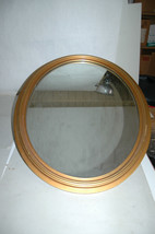 Vintage Oval Gold Framed Mirror 32x26x2 - £86.97 GBP