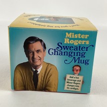 Mister Rogers Sweater Changing Mug Add Hot Beverage Cardigan Changes Nei... - $34.60