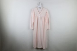 Vintage 90s Miss Elaine Womens Medium Floral Flower Lace Long Sleeve Night Gown - £31.39 GBP