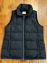 Old Navy Full Zip Puffer Vest Womens Size XL Tall ~ Black Winter Jacket - £11.55 GBP