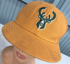 Milwaukee Bucks New Era Brown Retro Snapback Baseball Hat Cap - £11.65 GBP