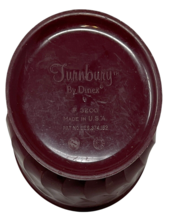 Turnbury Dinex Cranberry 9 Oz. Melamine Pedestal Bowl #3200 USA image 6