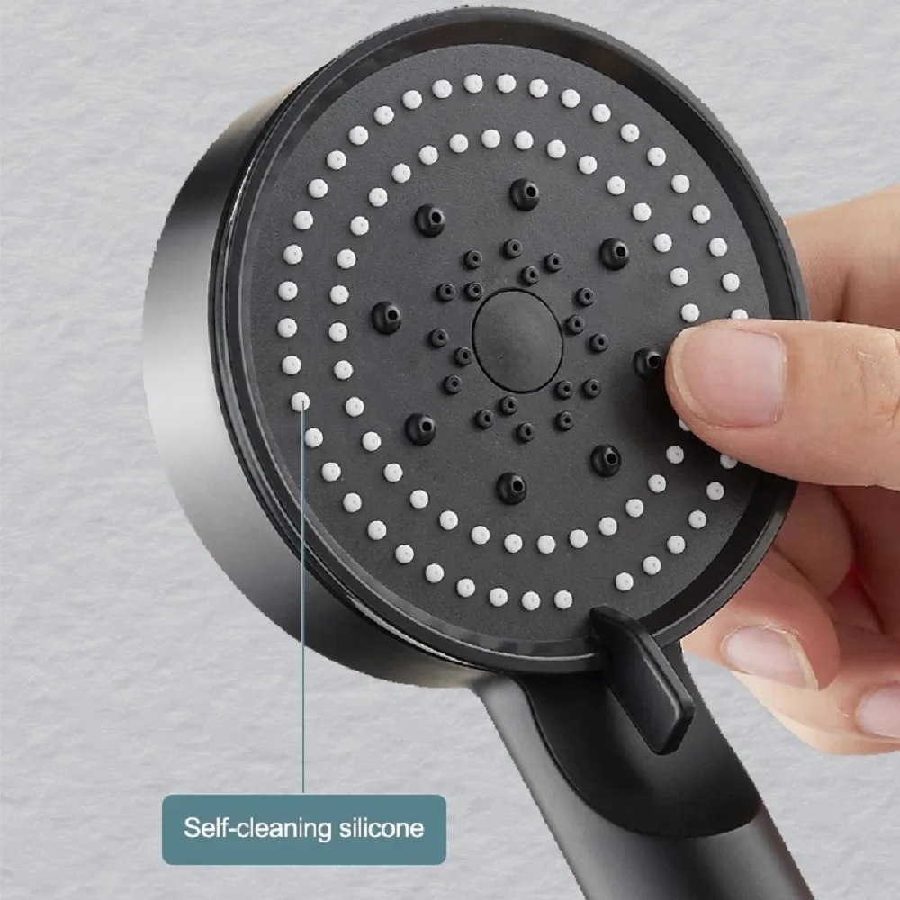 House Home New 5 Modes Adjustable Bathroom Shower Head Water Saving Sprayer High - £20.03 GBP