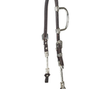 Tabelo One Ear Show Headstall Silver Plated Leather Brown - $95.00