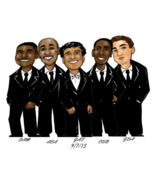 Custom Unique Groomsmen gift caricatures drawn from photos Personalized gift - $229.46