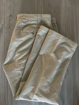 Tori Richard Chino Pants Khaki Tan Cotton Men&#39;s 42x42 Flat Front Hawaii Canvas - $6.05