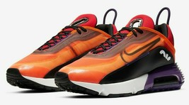 Men&#39;s Nike Air Max 2090 Running Shoes, BV9977 800 Multi Sizes Orange/Black/Eggpl - £126.75 GBP