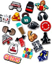 20 35PCS Gym Shoe Decoration Charms for Clog Decoration, Fitness Charms ... - £9.55 GBP