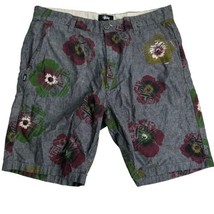 stussy mens Floral Print shorts size 30 - £30.85 GBP