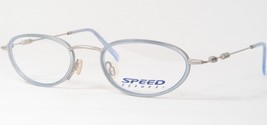 SPEED Anteojos SP001 75 Azul Claro / Plata Único Raro Gafas Marco 49-19-135 - £52.60 GBP