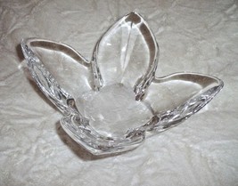 Vintage Orrefors Lead Crystal Tulip Bowl 9 3/4&quot; X 4 3/4&quot; Signed - £34.33 GBP