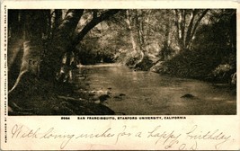 Vtg Postcard 1905 IDB San Francisquito Creek Stanford University CA Ed Mitchell - £8.12 GBP