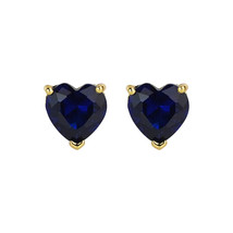 Love Stud Earrings (Dark Blue - Gold Plated) New Sealed!!! - £14.80 GBP