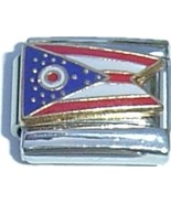 Ohio State Flag Italian Charm - $12.18 CAD