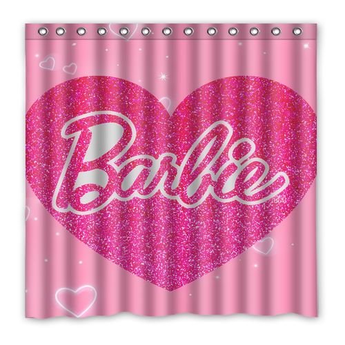 New!!! Cute Barbie Custom Waterproof Polyester Shower Curtain 4 Size Item image 6
