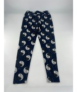 Lularoe Leggings Womens One Size 8-16 Navy Blue Yin Yang Moon Stretchy L... - $14.22 CAD