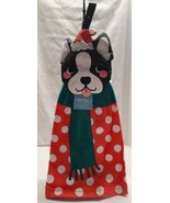 NEW Christmas DOG dish towels St Nicholas Square  puppy holiday SET of 2... - £5.87 GBP