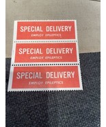 SPECIAL DELIVERY stamps strip of 3 MNH - £0.77 GBP