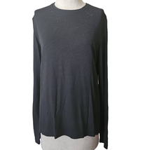 Black Long Sleeve Crew Neck Top Size Small  - £19.47 GBP