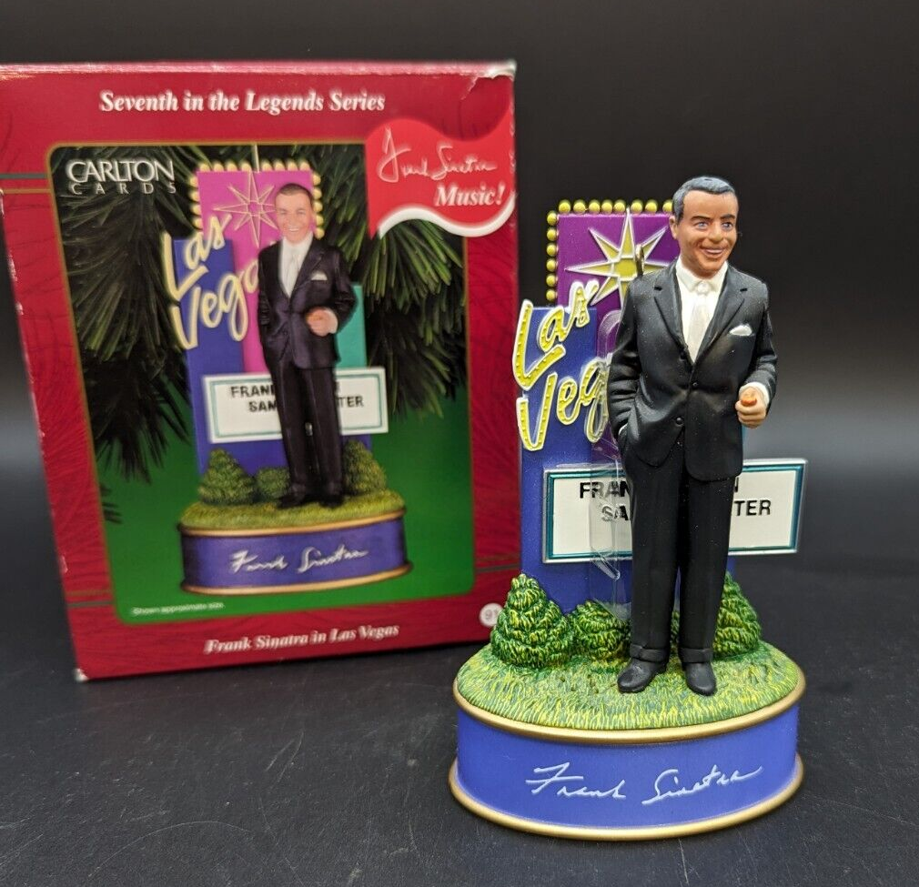 CARLTON CARDS Frank Sinatra in Las Vegas Legends Musical Christmas Ornament 2001 - $18.36