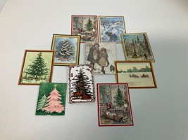 Lot Of 10 Vintage Christmas Gift Tags Unused w/ Envelopes Gaspari Hallmark - $26.00
