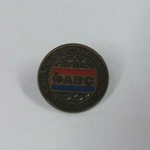 Vintage ABC League Champion Gold Tone Bowling Lapel Hat Pin - $5.45