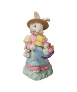 Cottontail Lane Village MW of Cannon Falls Easter 1994 Basket Girl Dress... - €15,03 EUR