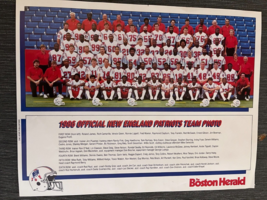 1986 New England Patriots Boston Herald Team Photo Grogan Tippett Fryar NFL - $14.50