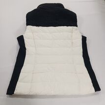 Calvin Klein RN#54163 Women's White/Black Full Zip Puffer Vest Pockets Chest 38" image 2