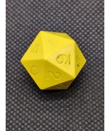 Vintage Gamescience Yellow D20 (0-9) Dice - $633.66 MXN