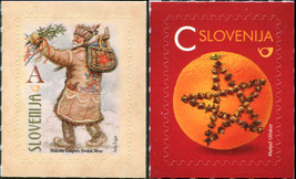 Slovenia. 2016. New Year - Grandfather Frost, Orange with Cloves (MNH OG) Set - £3.26 GBP