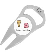 Better Together Ice Cream Cone Golf Ball Marker Divot Repair Tool Bottle... - £9.42 GBP