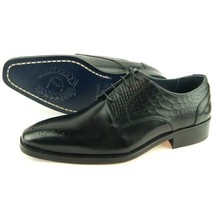 Duca di Matiste &quot;1501&quot; Medallion Derby, Men&#39;s Dress Leather Oxford Shoes... - £93.30 GBP