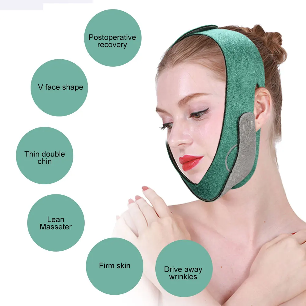 Ld belt v shape face lifting tightening correction bandage shaper double chin face lift thumb200