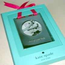 Kate Spade Lenox &#39;Kick Up Your Heels&#39; Picture Frame Ornament Silver Stre... - $26.97 CAD