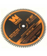 10 In 80-Tooth Carbide-Tipped Ultra-Fine Woodworking Saw Blade Miter Tab... - $23.25