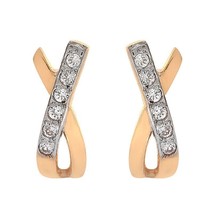 Cubic Zirconia Earrings 14K Rose Gold - £125.82 GBP