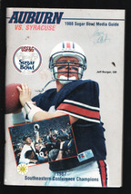 Sugar Bowl NCAA Media Guide 1988-Auburn Tigers vs Syracuse Orange-Louisiana S... - £42.54 GBP