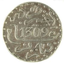 (1891) 1309 AH Morocco 1 Dirham (Extra Fine, XF) Moulay al-Hasan Paris Mint - $112.16