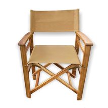 Classic Wooden Folding Director&#39;s Chair, 18-Inch Foldable Indoor/Outoor-Tan - £88.19 GBP