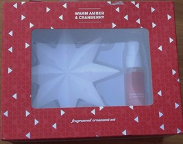 Sears Warm Amber and Cranberry Fragranced Ornament Set - BRAND NEW IN BOX - £13.52 GBP