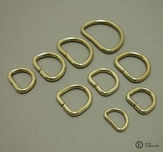 luggage accessories Brass split ring Pure copper brass D-ring leather - £15.18 GBP