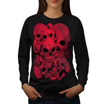 Goth Metal Death Skull Jumper Indian War Women Sweatshirt - £15.14 GBP