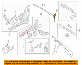 OEM Ford Taurus Lh Left Driver Side Fender Rail Bracket DG1Z-16A024-A - £15.31 GBP